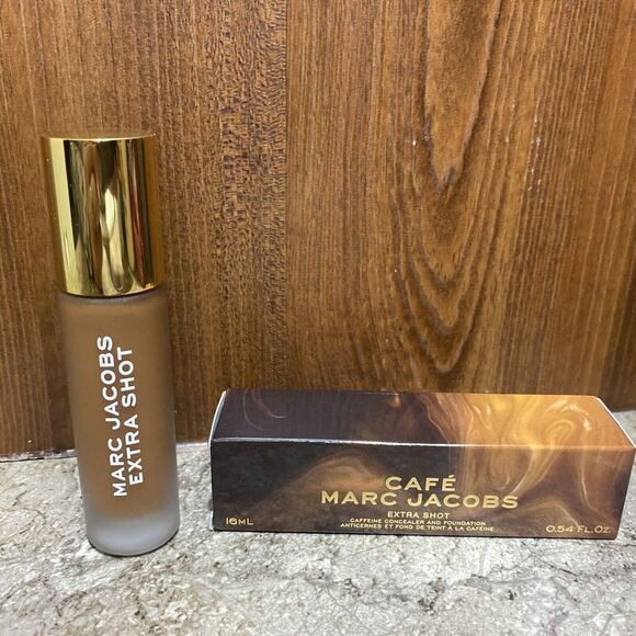 Marc Jacobs Cafe Extra Shot Caffeine Concealer & Foundation Deep 430 - Picture 1 of 4